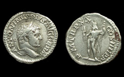 Caracalla, Denarius, Jupiter reverse